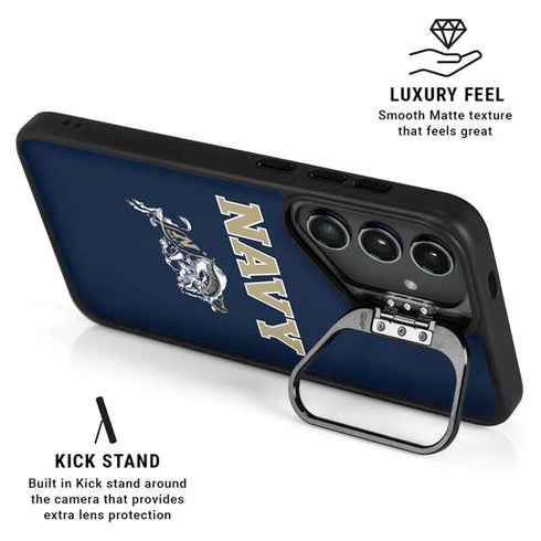 United States Naval Academy Navy Logo Galaxy S24 Plus Kickstand Case